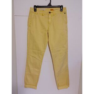 Anthropologie Pilcro And The Letterpress Mustard Hyphen Relaxed FitPants Size 25